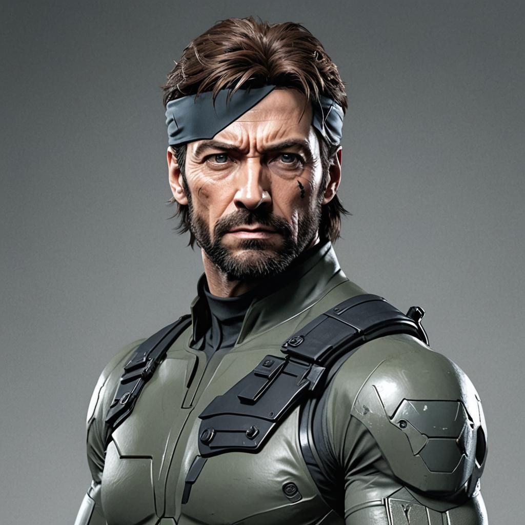 Hugh Jackman as Solid Snake: Digital Likeness