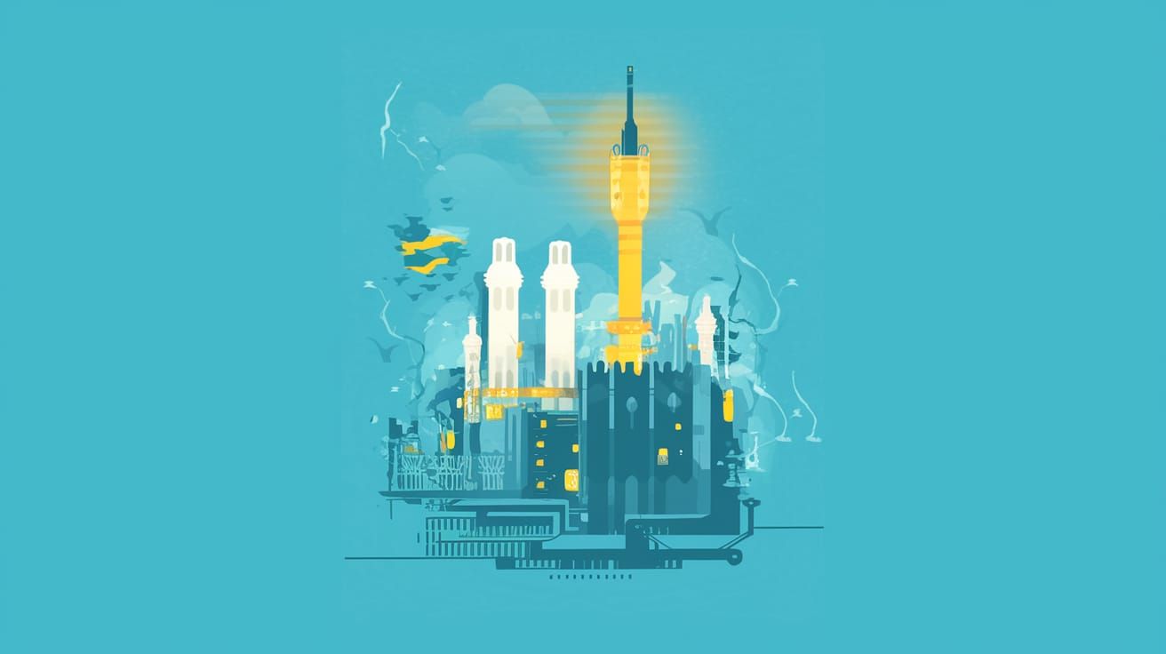 Abstract Design Recharge in Pale Turquoise