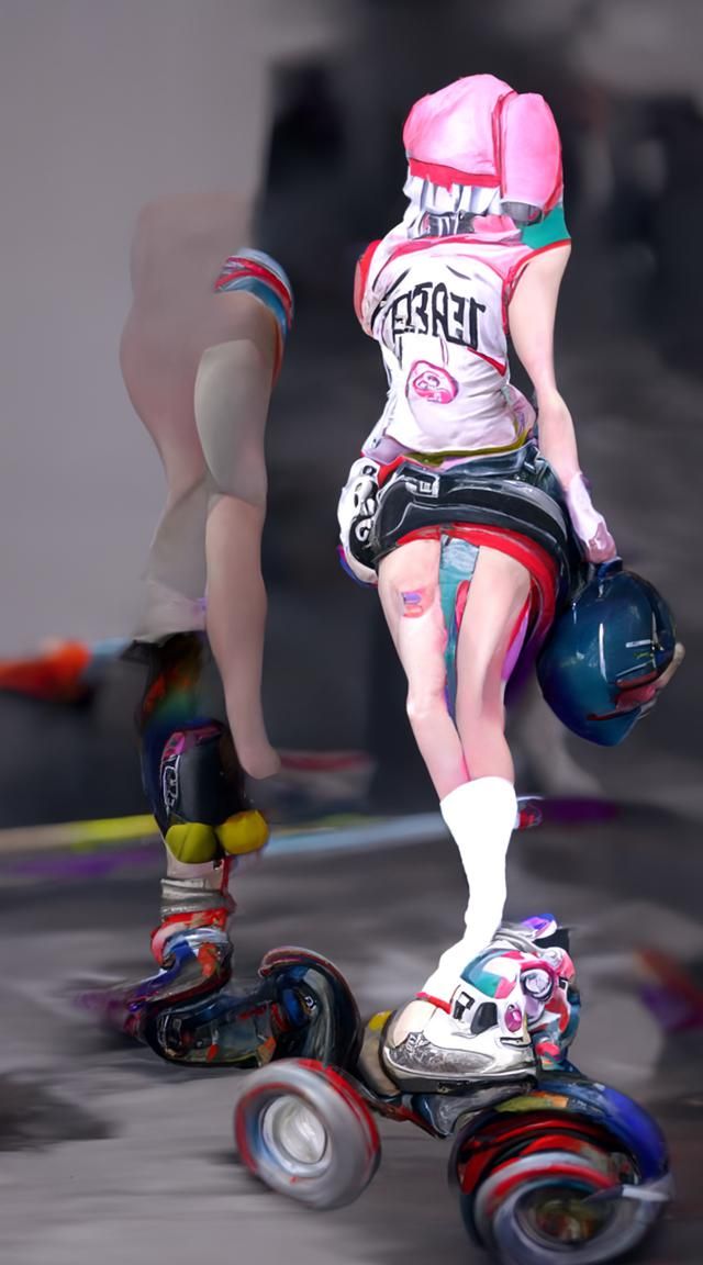 Hyperdetailed Roller Derby Teen Girl on Artstation
