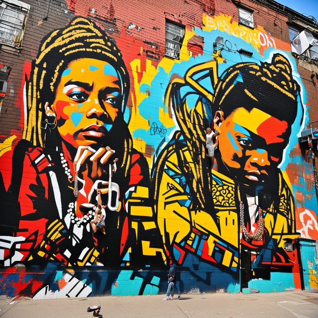 Gangster Girls in Brooklyn: Street Art Graffiti Style