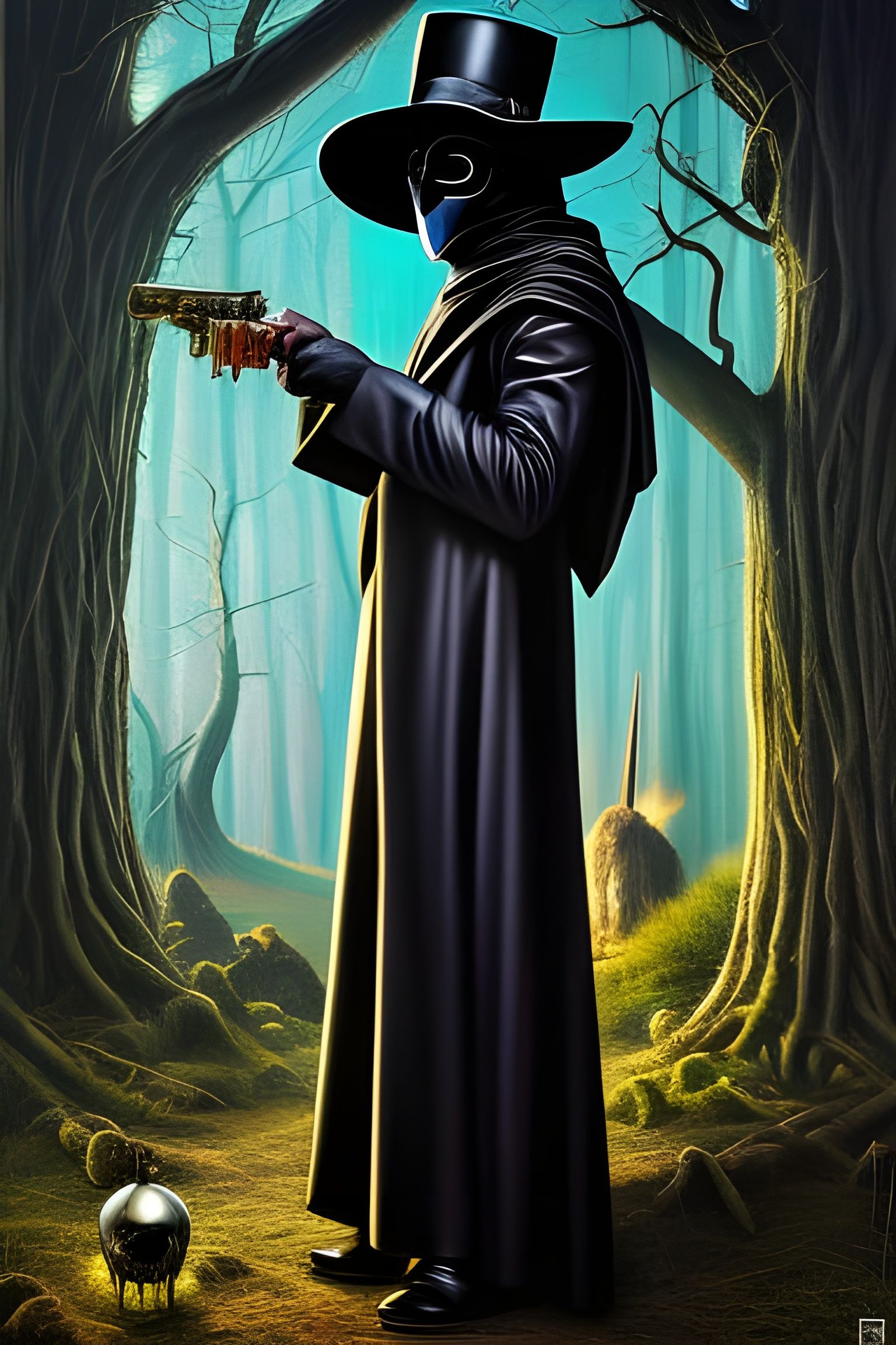 futuristic plague doctor