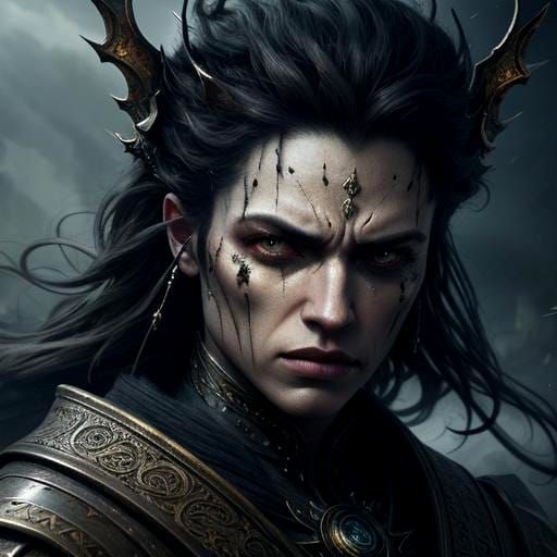 Dramatic Digital Painting of Pain and Suffering