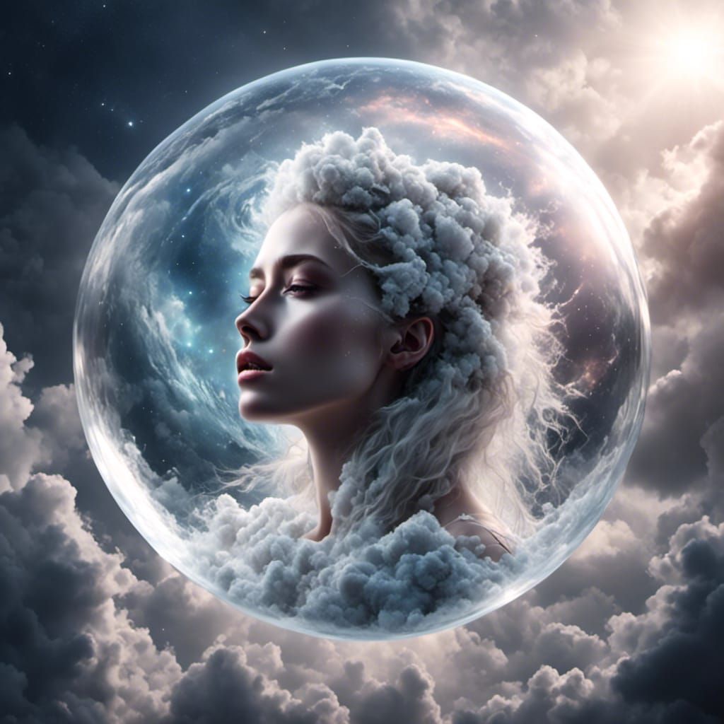 Glass Core in Water Bubble Cosmic Universe