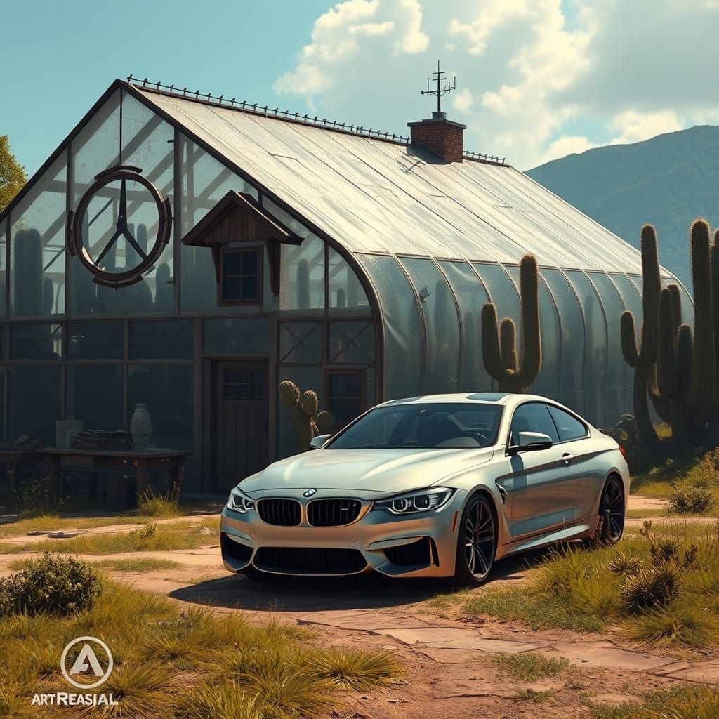 Whimsical Village Oasis with Majestic Greenhouse and Luxurio...