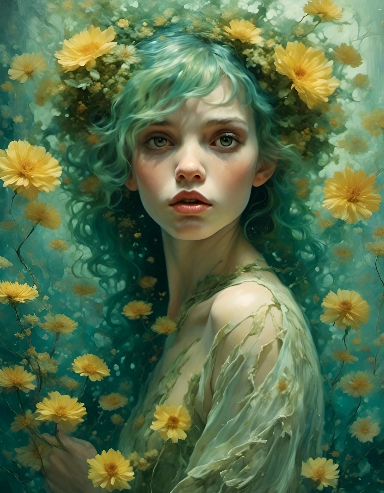 Illuminated Soulful Eyes in Deep Color