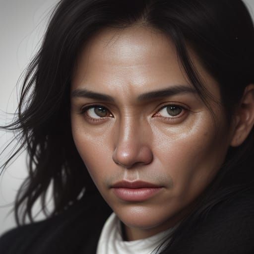 A close-up portrait of a person exuding confidence and chari...