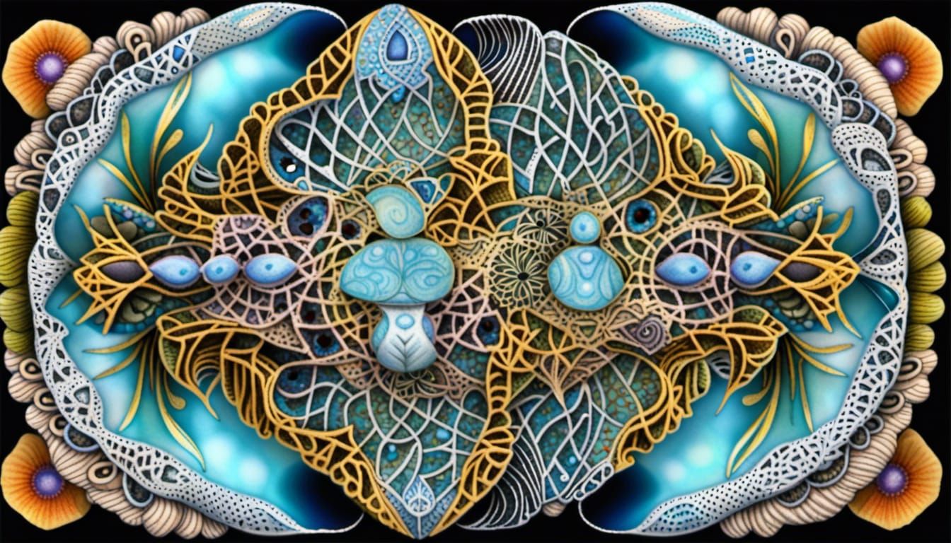 Australian Python in Quantum Zentangle Style