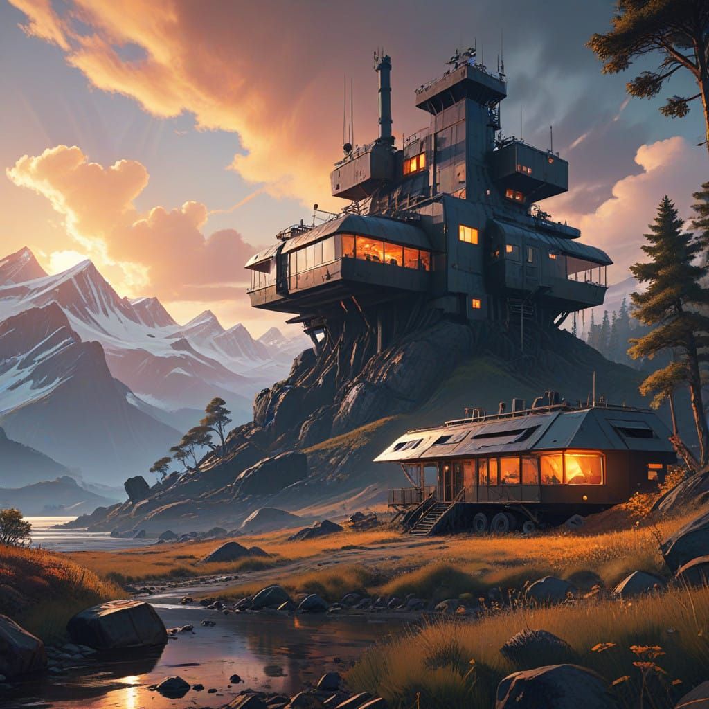 Dreamscape Landscape in Painterly Style