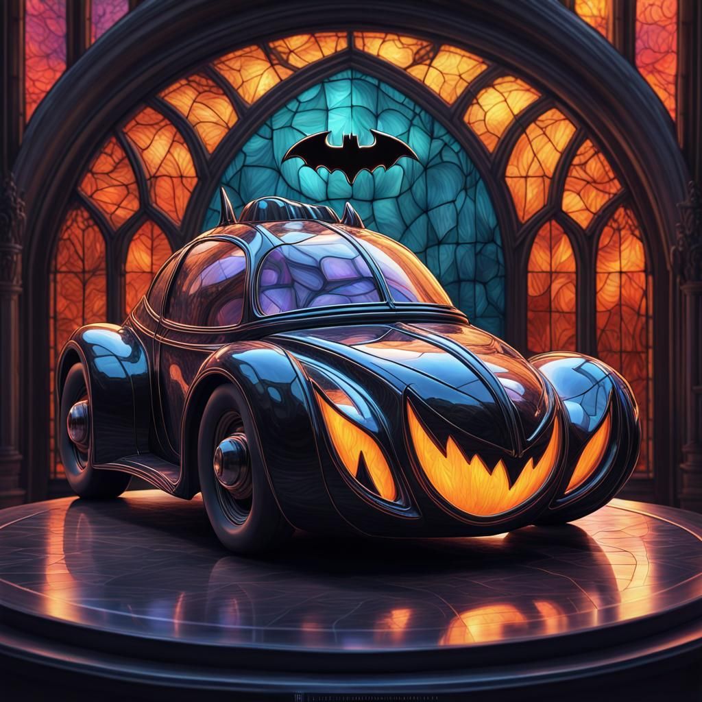 Pumpkin batman car