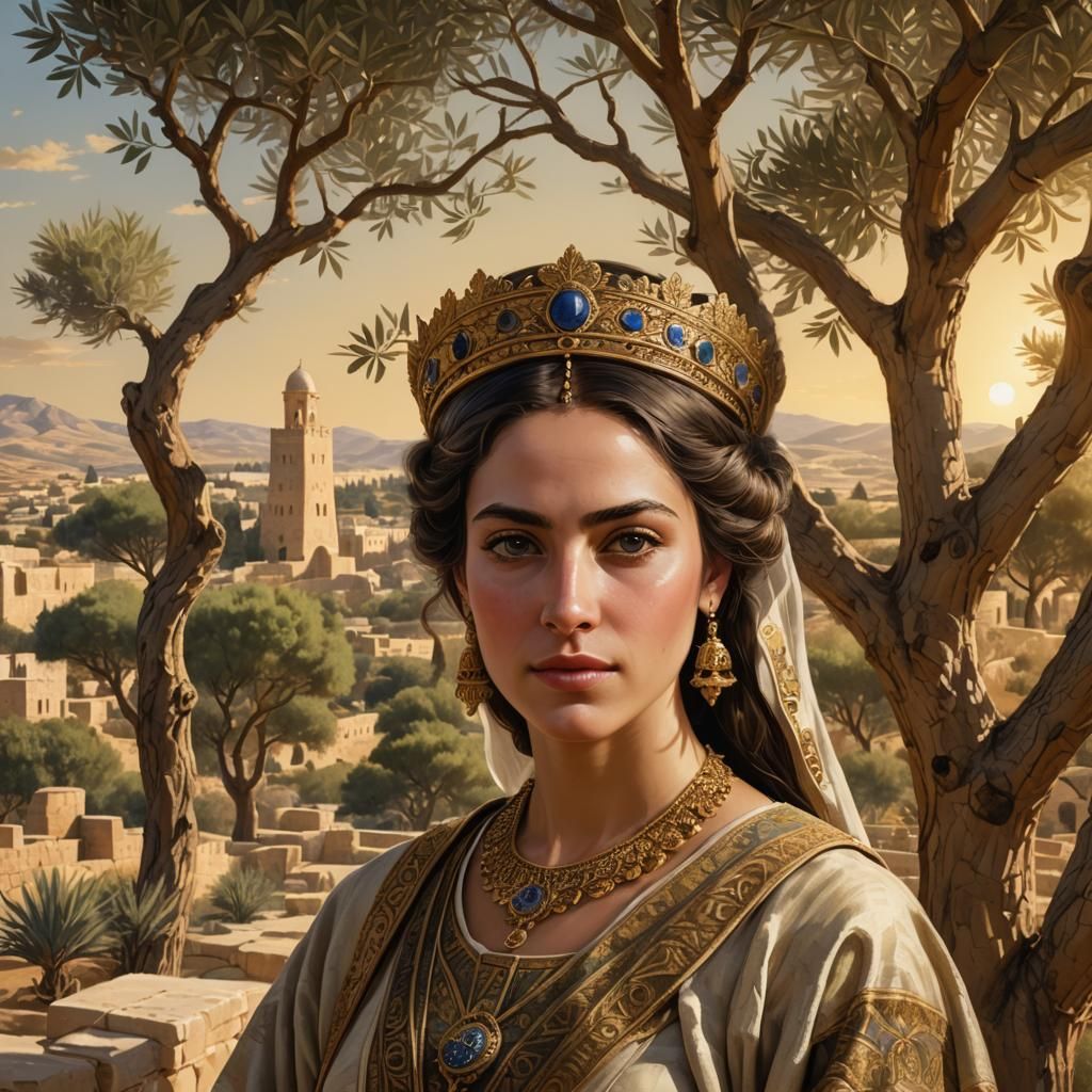 Queen of Ancient Israel: Hebrew Royal Portrait