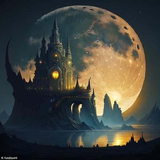 Day and Night Utopian Fantasy Art