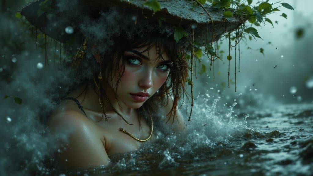 Stormy Bayou Portrait in Dynamic Lighting