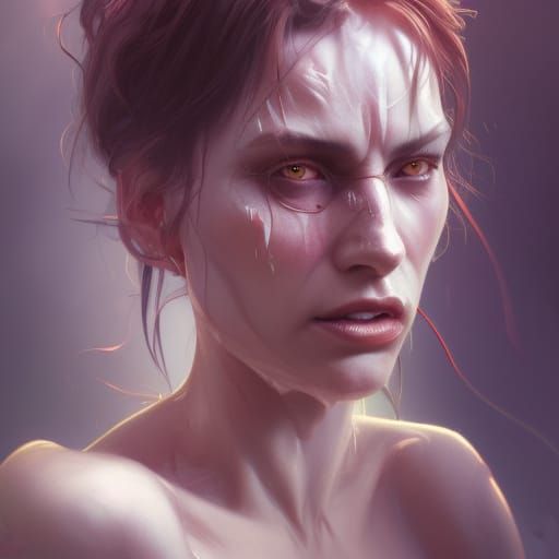 Detailed Demonic Spirit Portrait in Unreal Engine