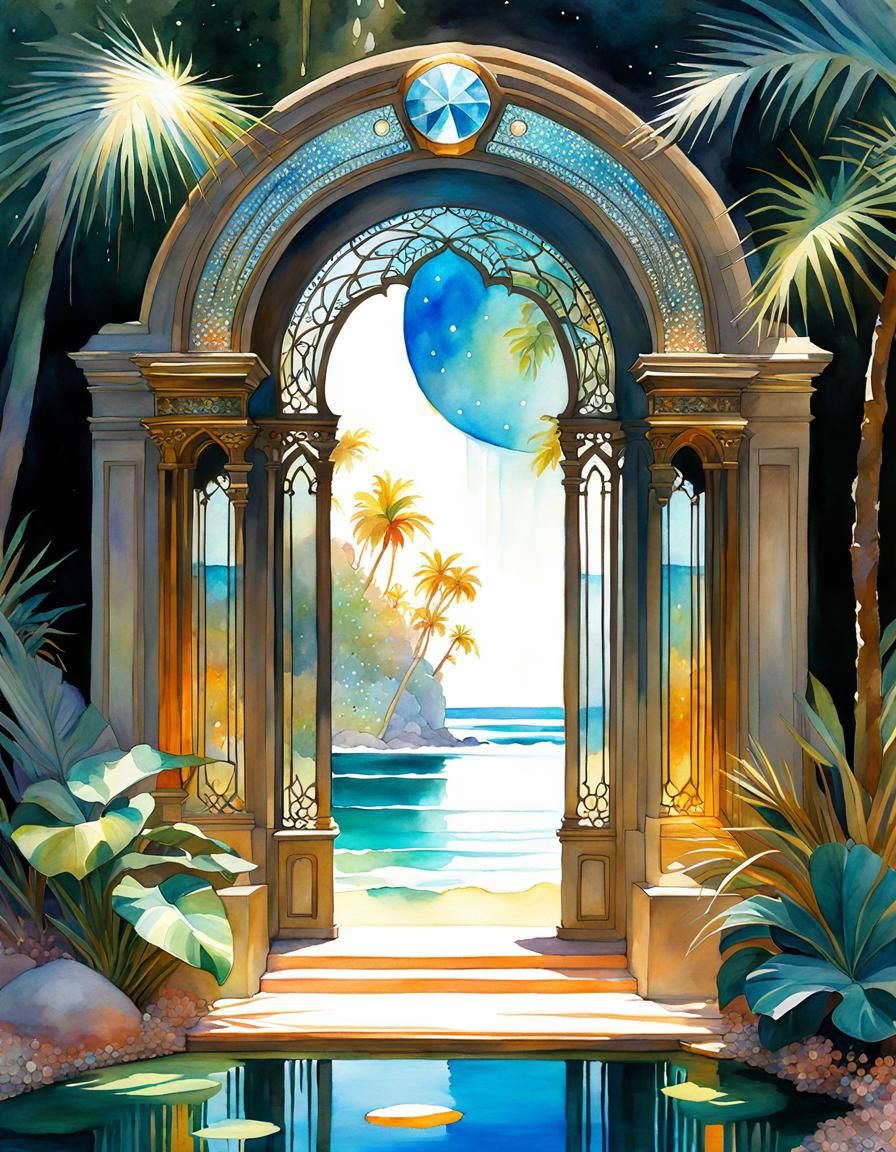 Bejeweled Portal to a Magical Fantasy World