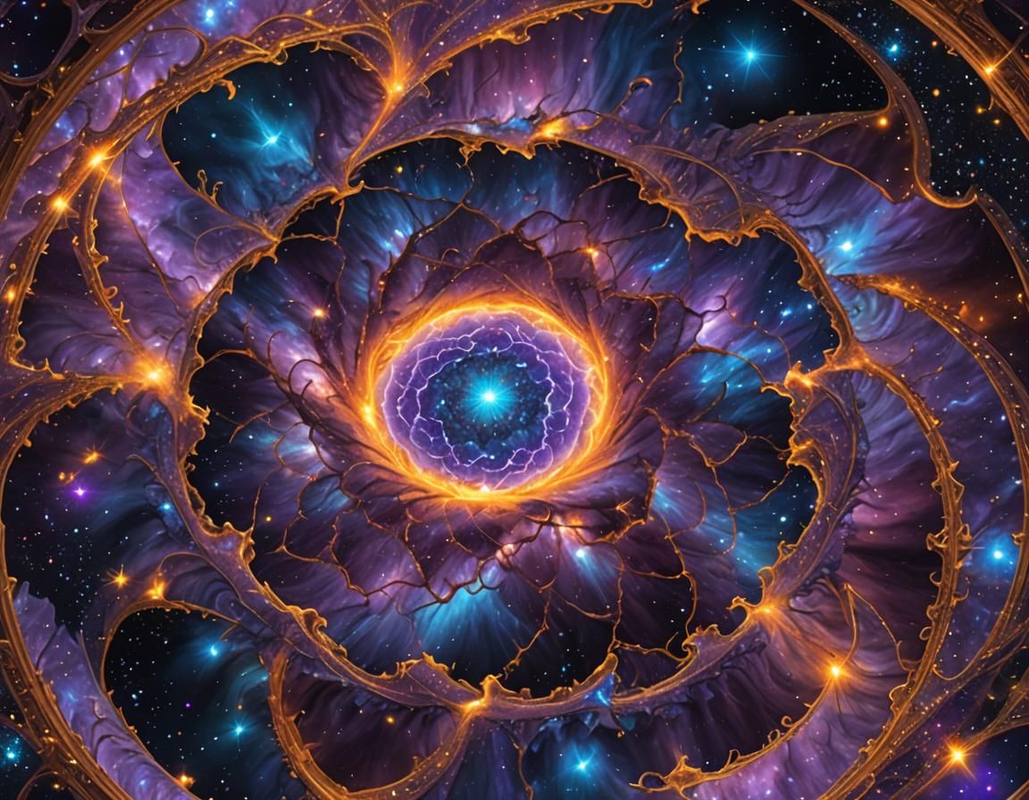 Galactic Neutron Star Merger in Holographic Style