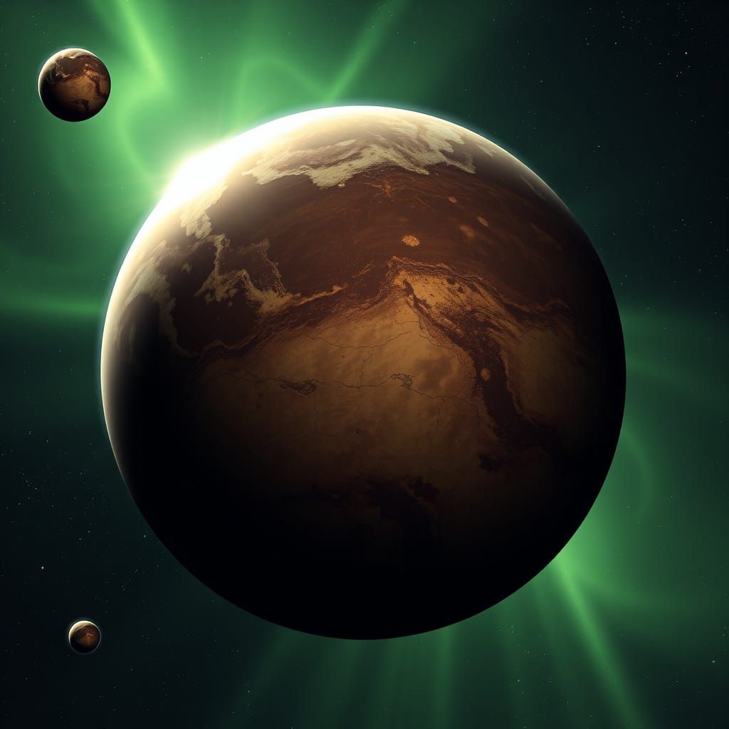 Surreal Planetary Landscape of Necr'ygor Prime in Chommell S...