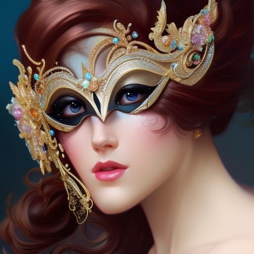 Princess Anna at a Magnificent Masquerade Ball