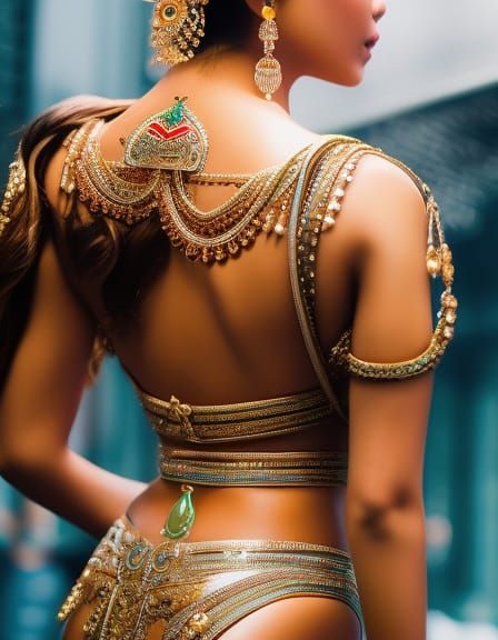 Ornate costume detail