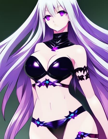 Anime Woman with Blonde Hair in Manga Style