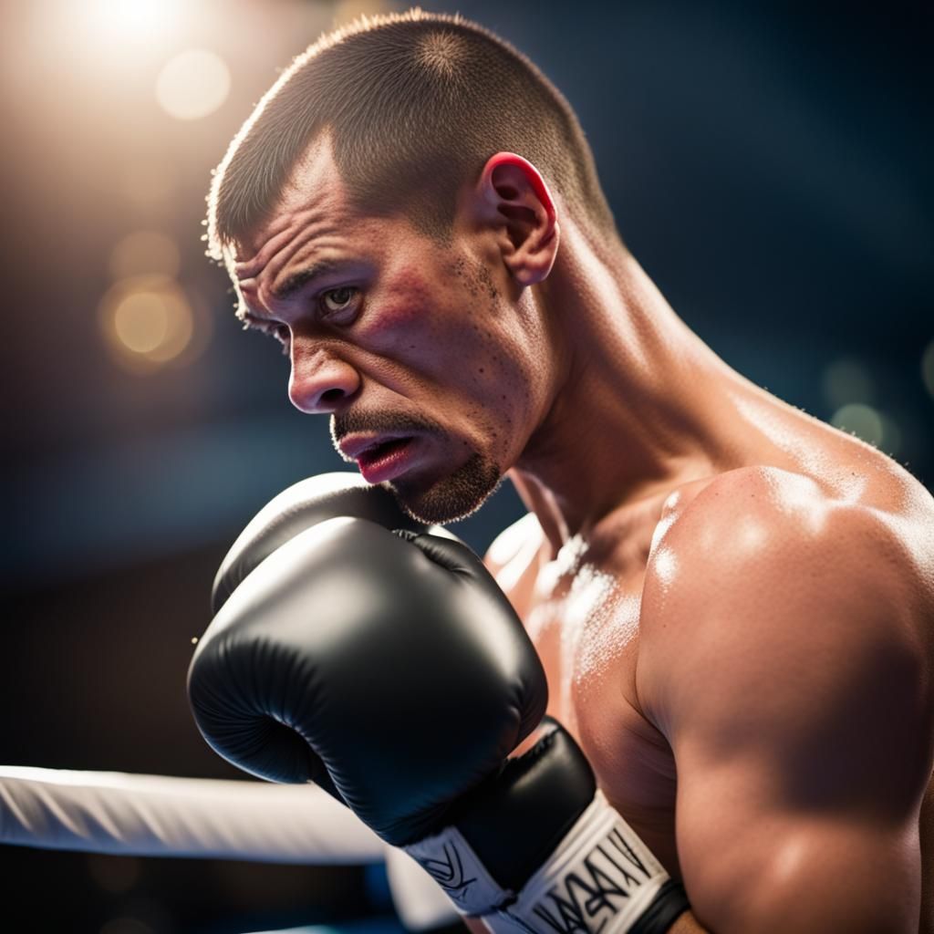 Defeated Boxer: Professional Photography