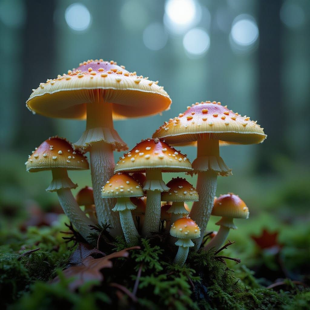 Film Noir Fly Agaric Mushrooms