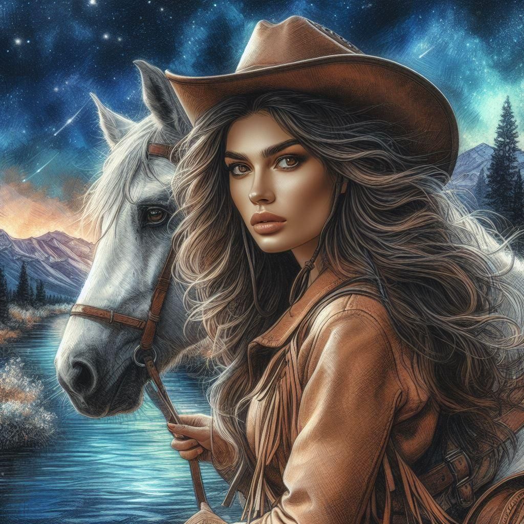 cowgirl with her horse