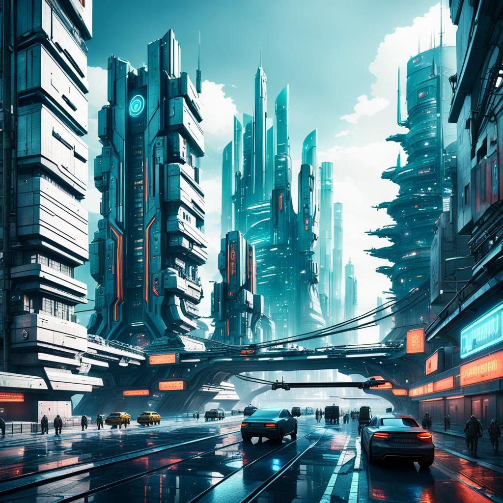 Cyberpunk Moscow: A Futuristic Cityscape in 8K