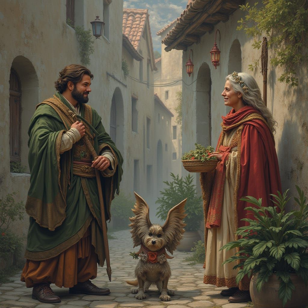 Neo-Style Girl Reaching Out with Hubble Telescope Background