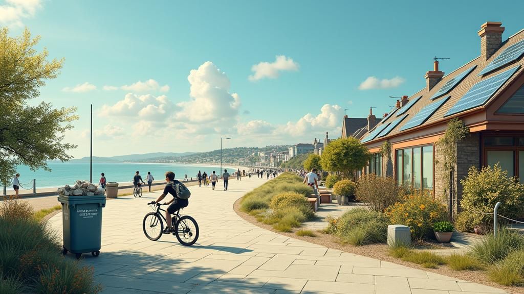 Sandymount Strand: Sustainable Living in Dystopian Realism