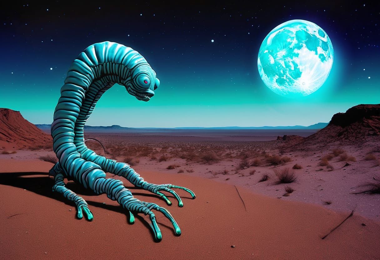 Ethereal Landscape in Ultraviolet and Infrared Light