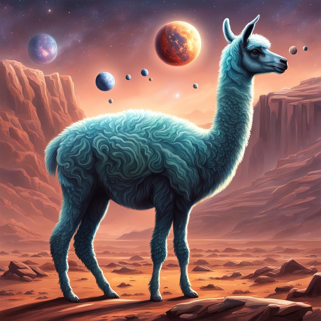 Exoplanet Llama-like Alien Lifeforms: Xenobiology Concept Ar...