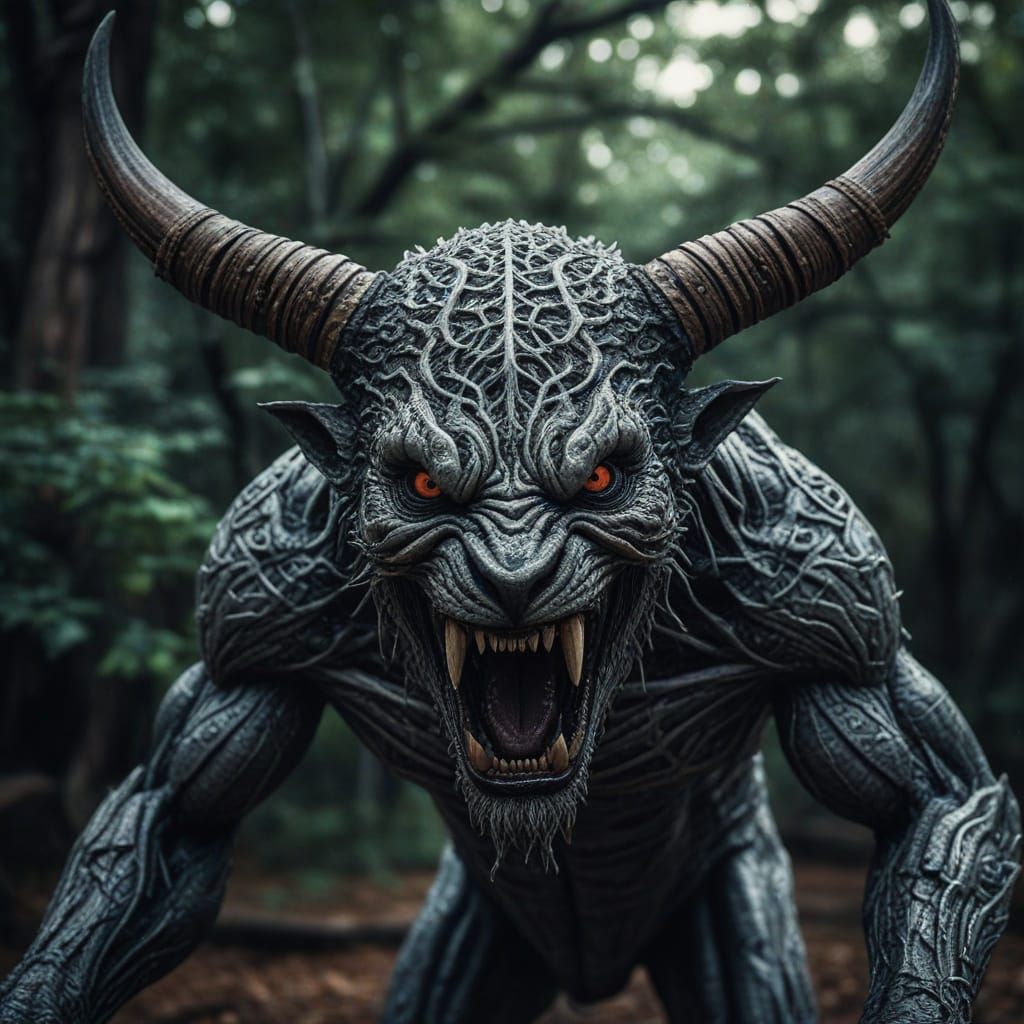 Unique Strange Creature in Hyperrealistic Detail