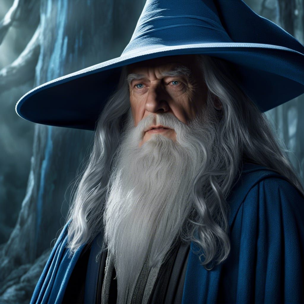 Ian McKellen as Gandalf in Detailed Matte Painting