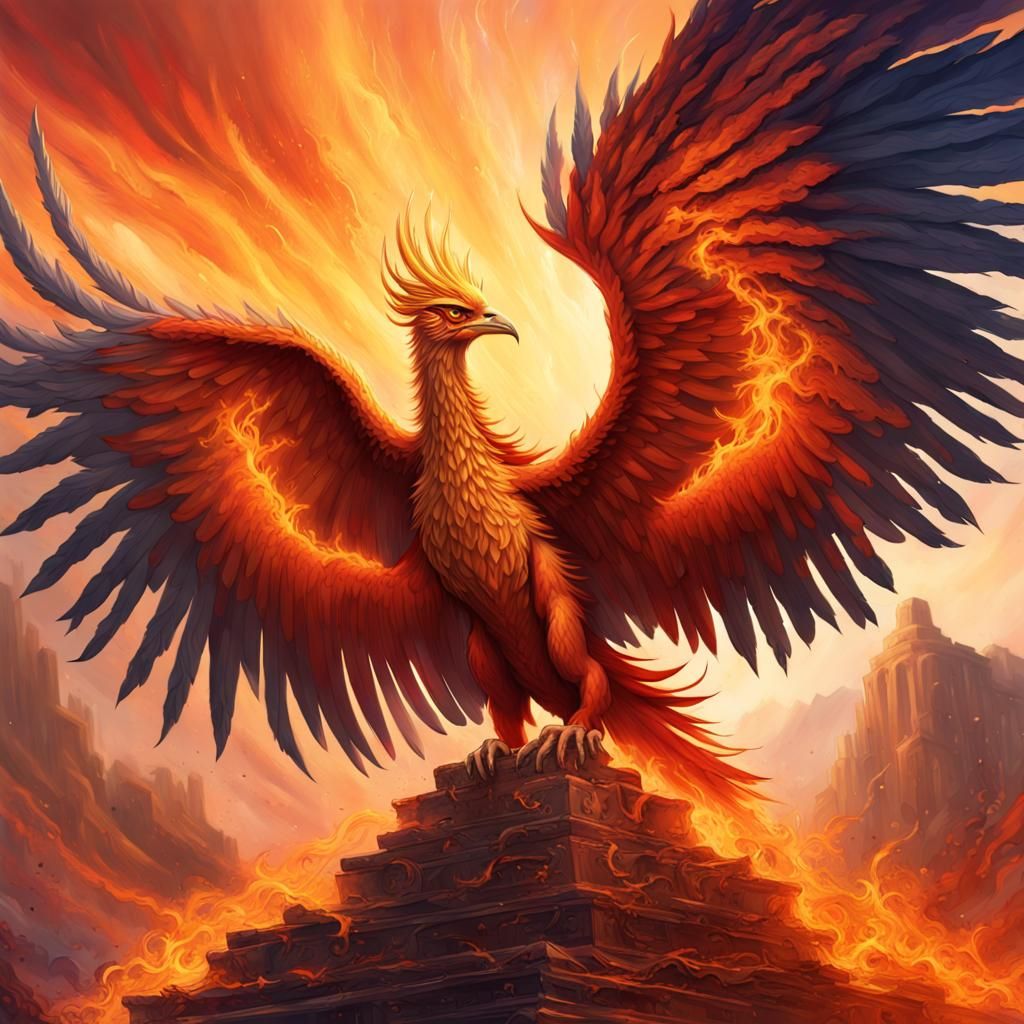 Phoenix Rising: A Hyperrealistic Concept Art
