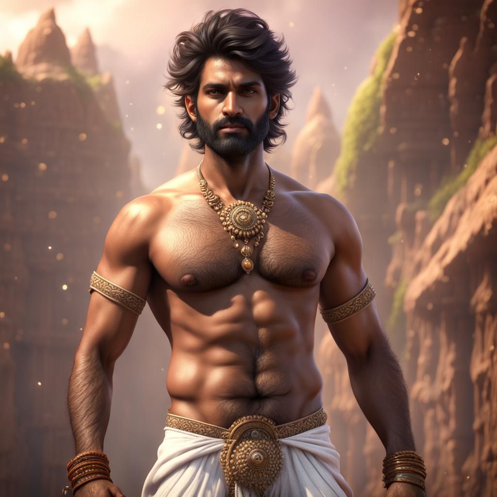Handsome Indian Man in Fantasy Concept Art