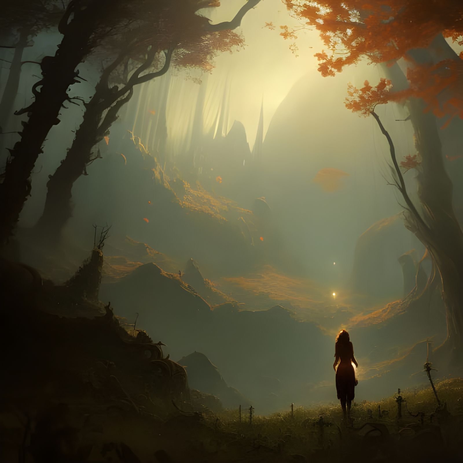 Amber in wonderland 8k resolution concept art by Greg Rutkow...