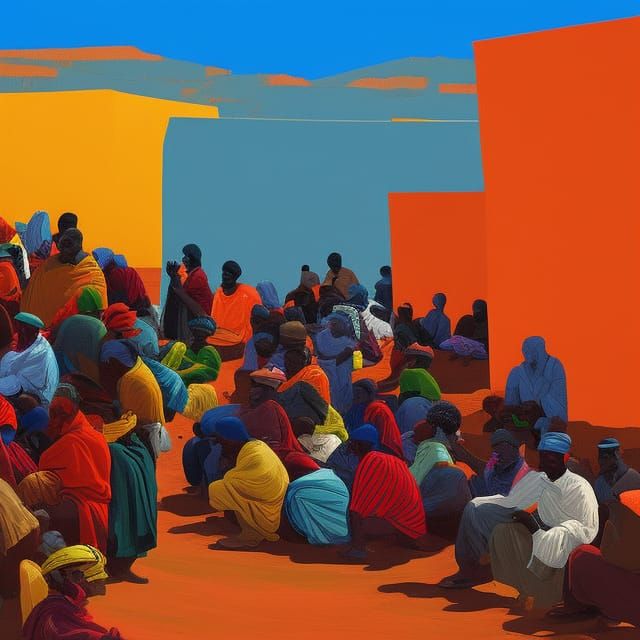 West Darfur: Strength and Hope in Abstract Expressionism