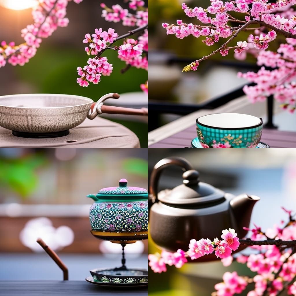 Osaka Japan Culture Food and Cherry Blossoms Photo