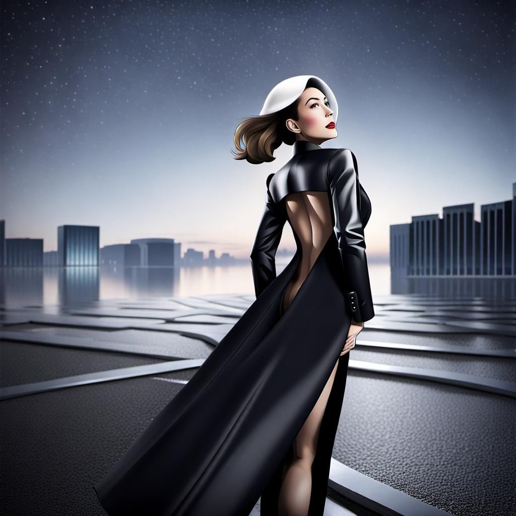 Blueberry Heart Fusion with Gold Wings