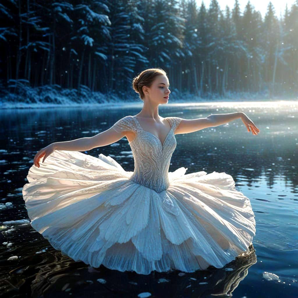 Crystalline Swan Lake Ballet Masterpiece