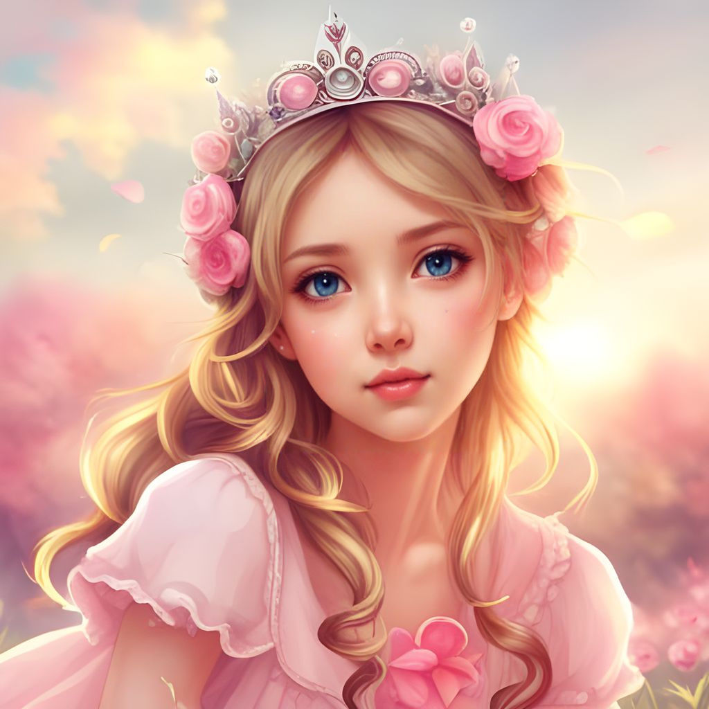 Kawaii Girl with Crown