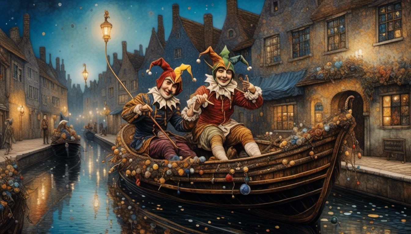 Jesters on a Boat