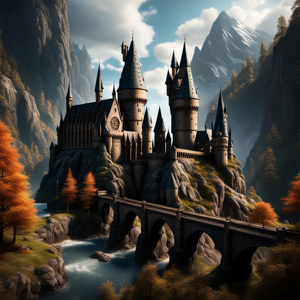 Fantastical Harry Potter Matte Painting in 8K