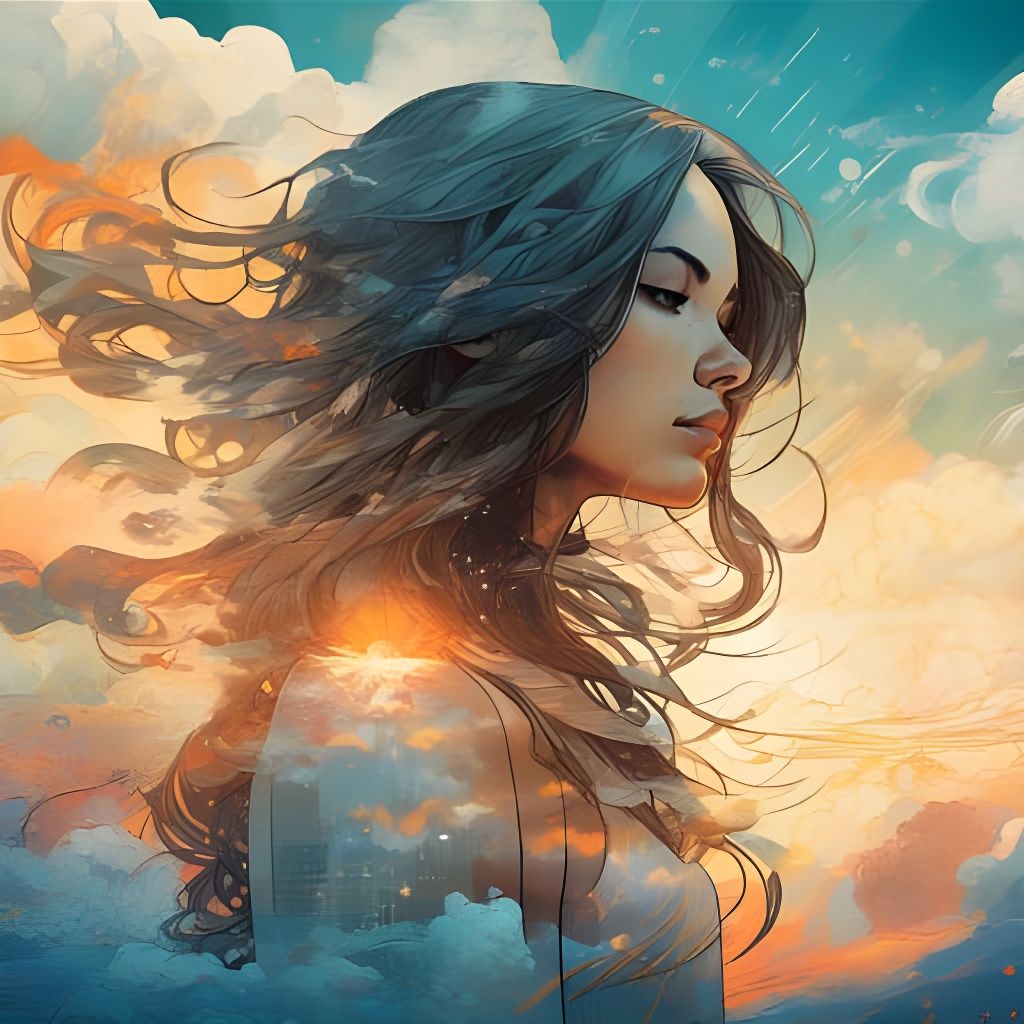 Bright Sunny Day AI Image