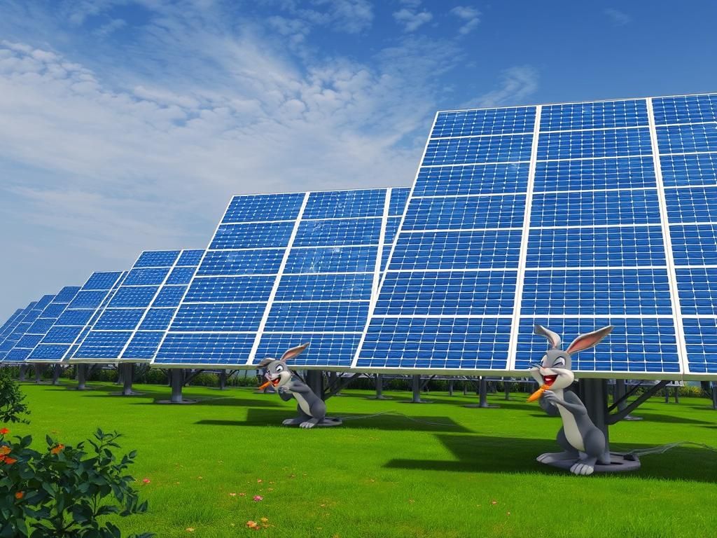 So the Drumphy lies now about rabbits caught in solar panel ...