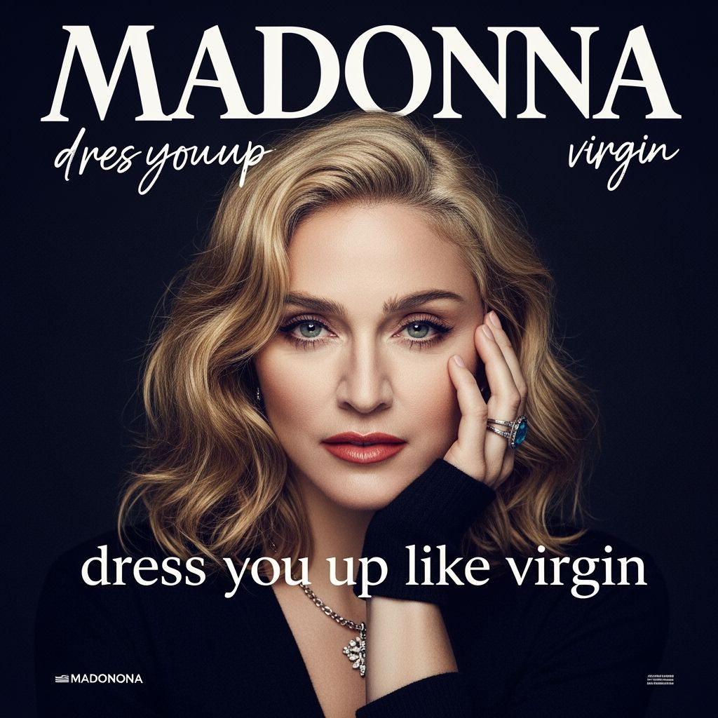Madonna Inspired Dress You Up Like a Virgin Poster