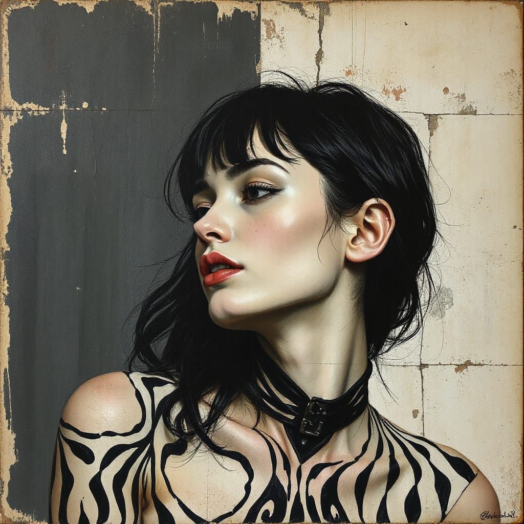 Evocative Portrait as Oil Painting