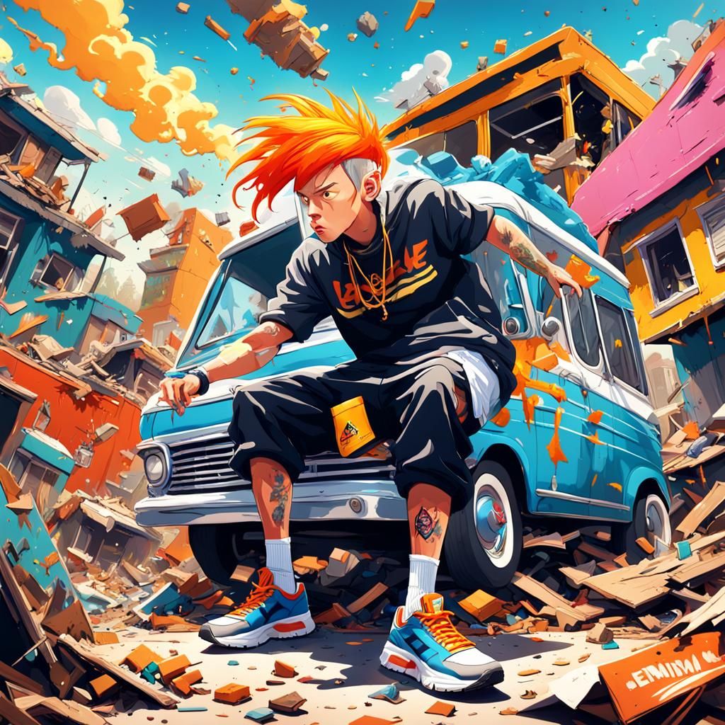 Looney Tunes Eminem Rapping in Trailer Park