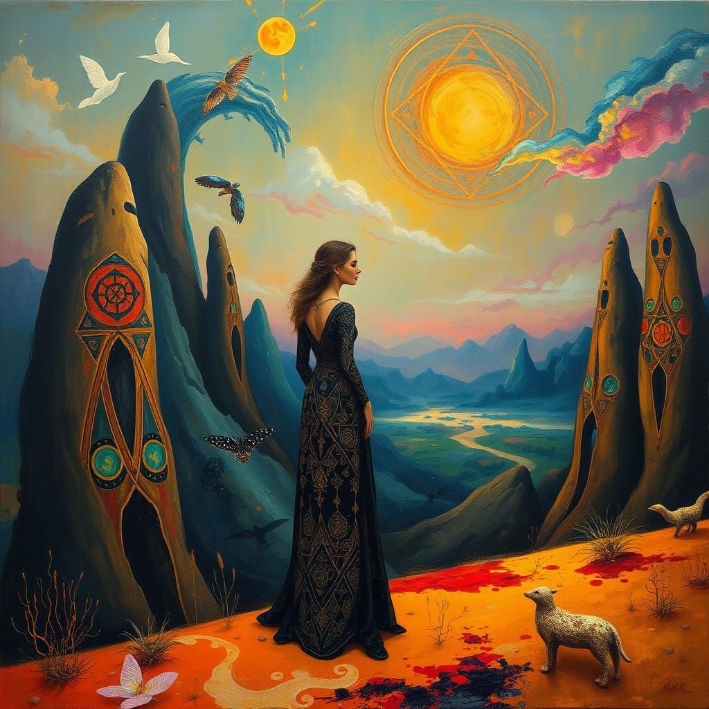 Surrealist Elegance Meets Dreamlike Surrealism