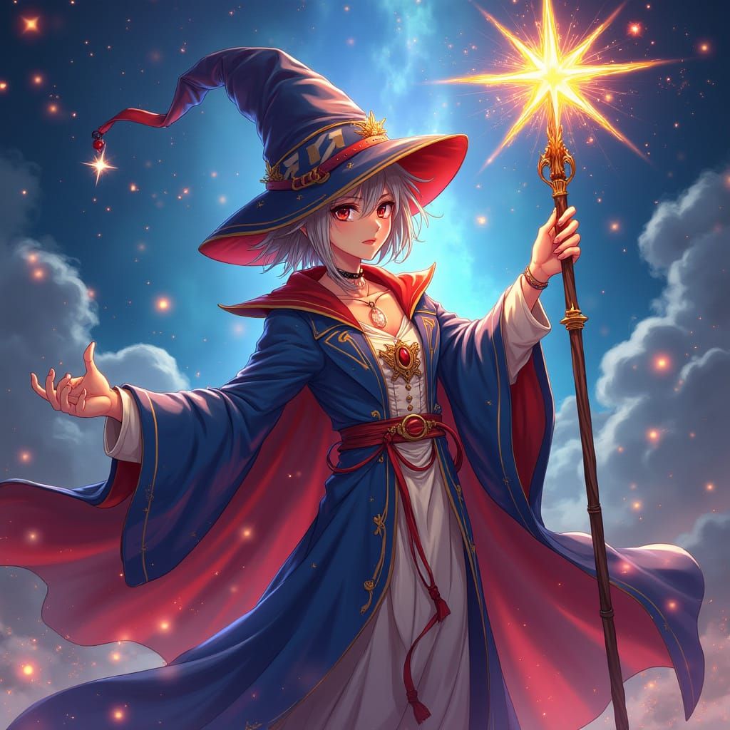 Anime-Inspired Wizard Masterpiece